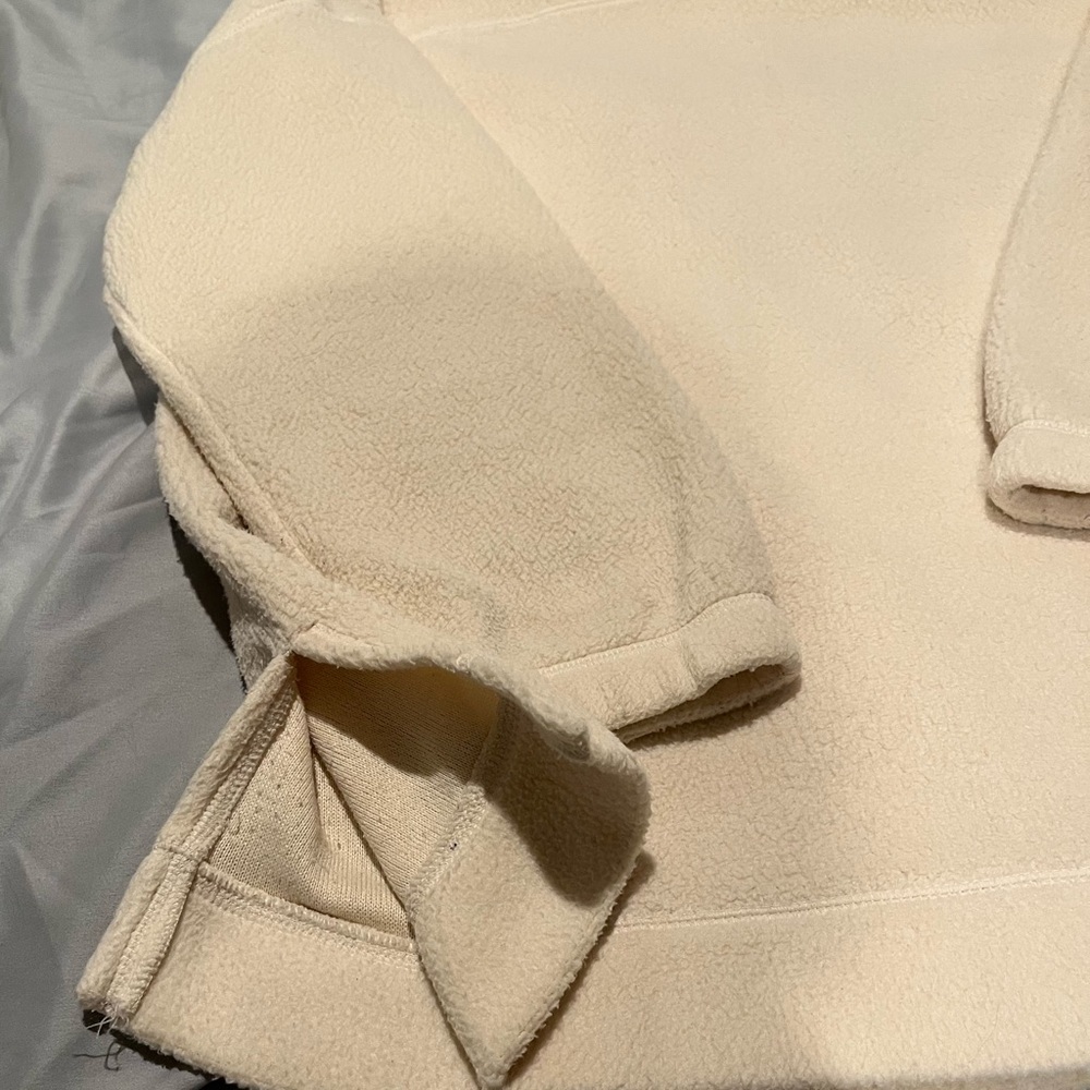 Old Navy Cream Fleece Quarter-Zip​ - Picture 8 of 9